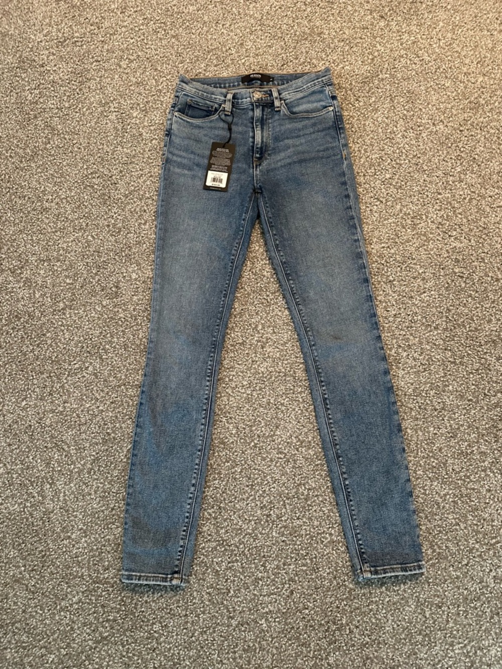 Hudson (Barbara) Jeans Skinny Women's Jeans - Medium Blue Stretch Denim